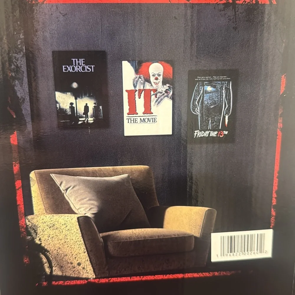 Set of 3 Warner Brothers Horror Embossed Metal Wall Art Sign IT Exorcist Jason